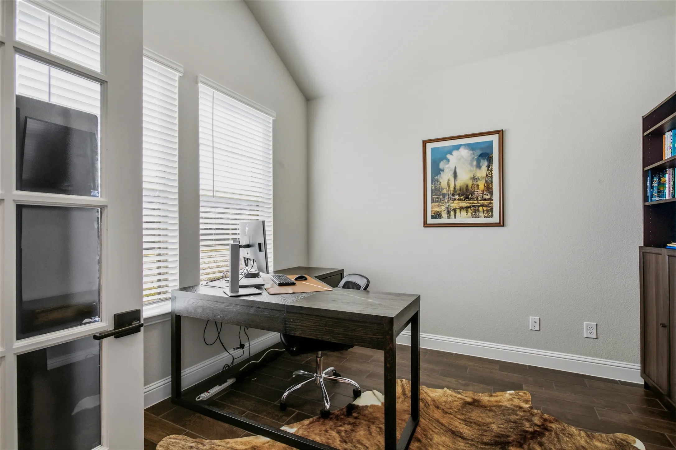 Light-filled study offering a comfortable and versatile space for working from home.