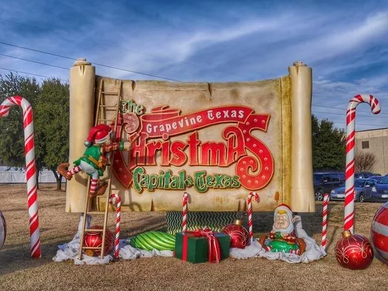 Grapevine, TX is the Christmas Capital of Texas.