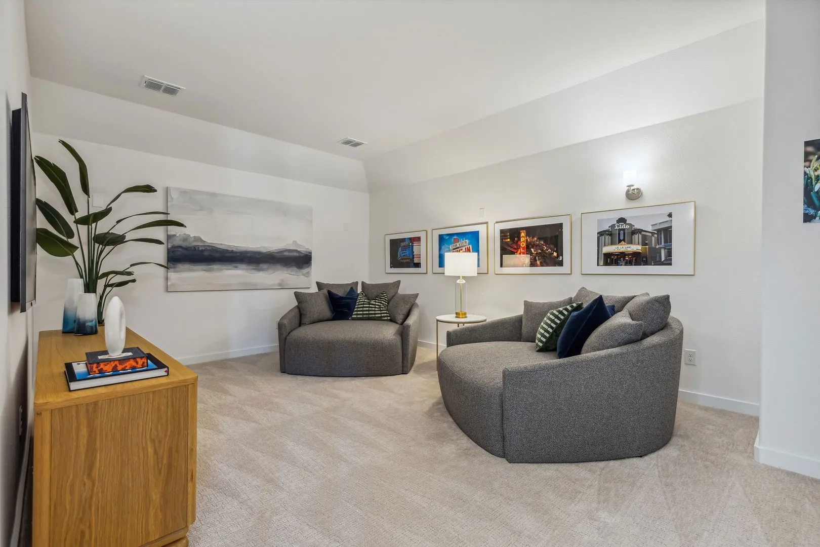 Media in the Van Gogh II home plan by Trophy Signature Homes – REPRESENTATIVE PHOTO