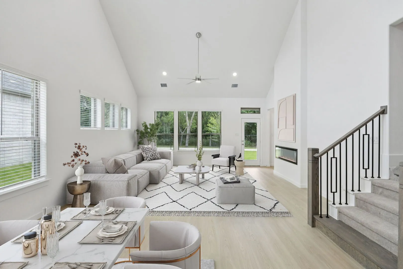 Living Room in the Monet II home plan by Trophy Signature Homes – REPRESENTATIVE PHOTO