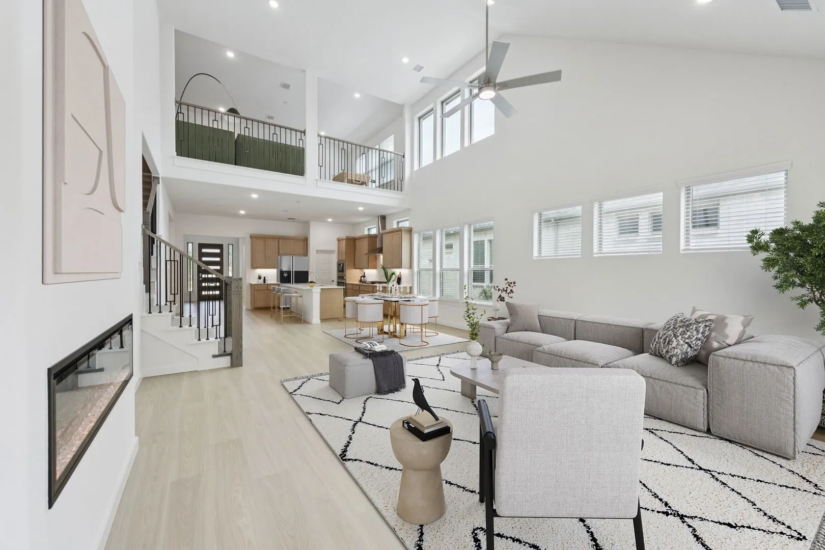 Open First Floor in the Monet II home plan by Trophy Signature Homes – REPRESENTATIVE PHOTO
