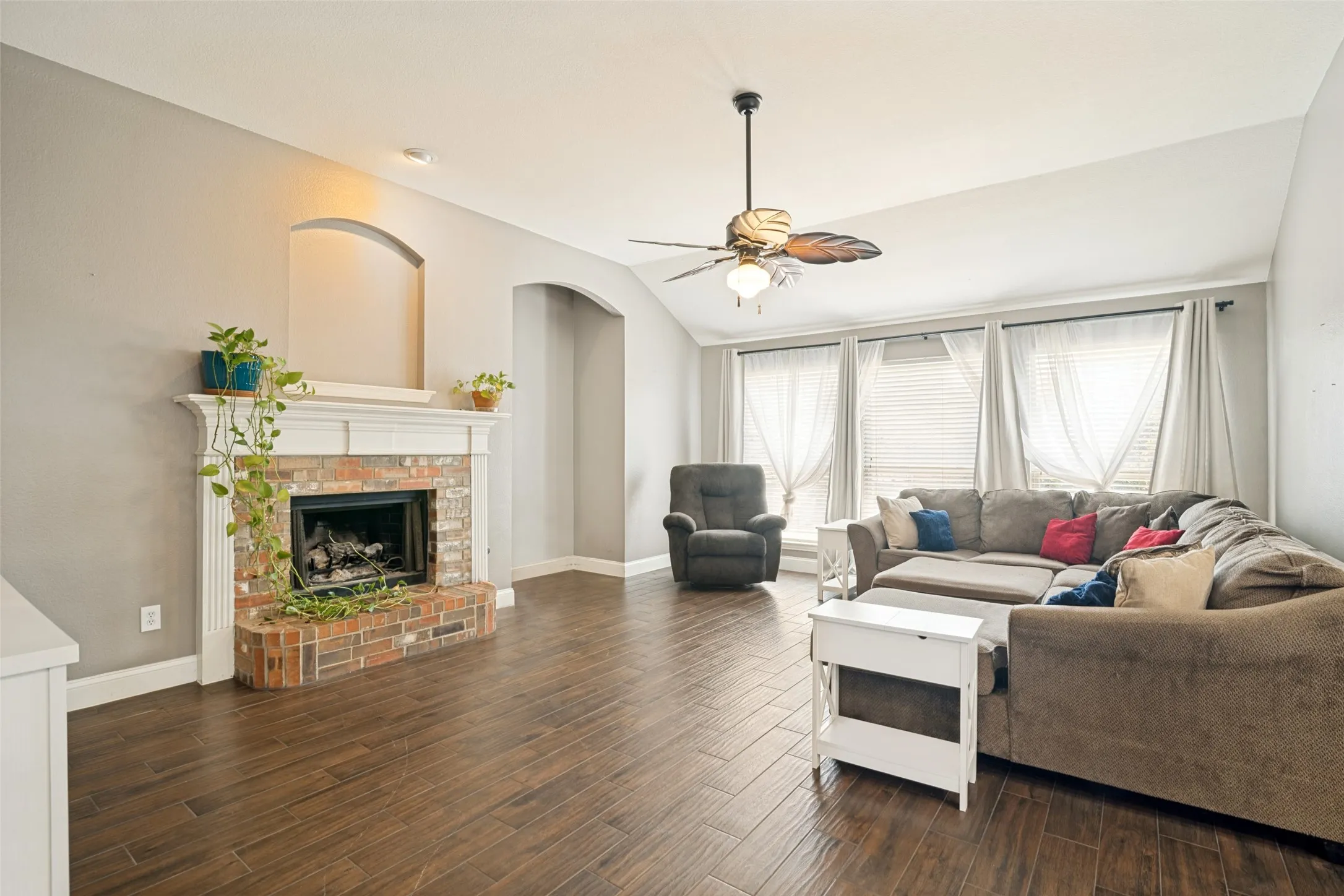 Family room is extremely spacious