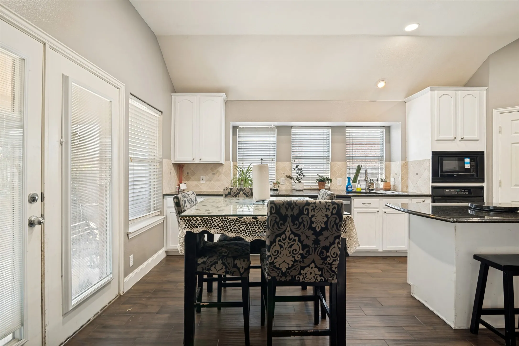 Open to the family room so great for entertaining.  Door to the yard.