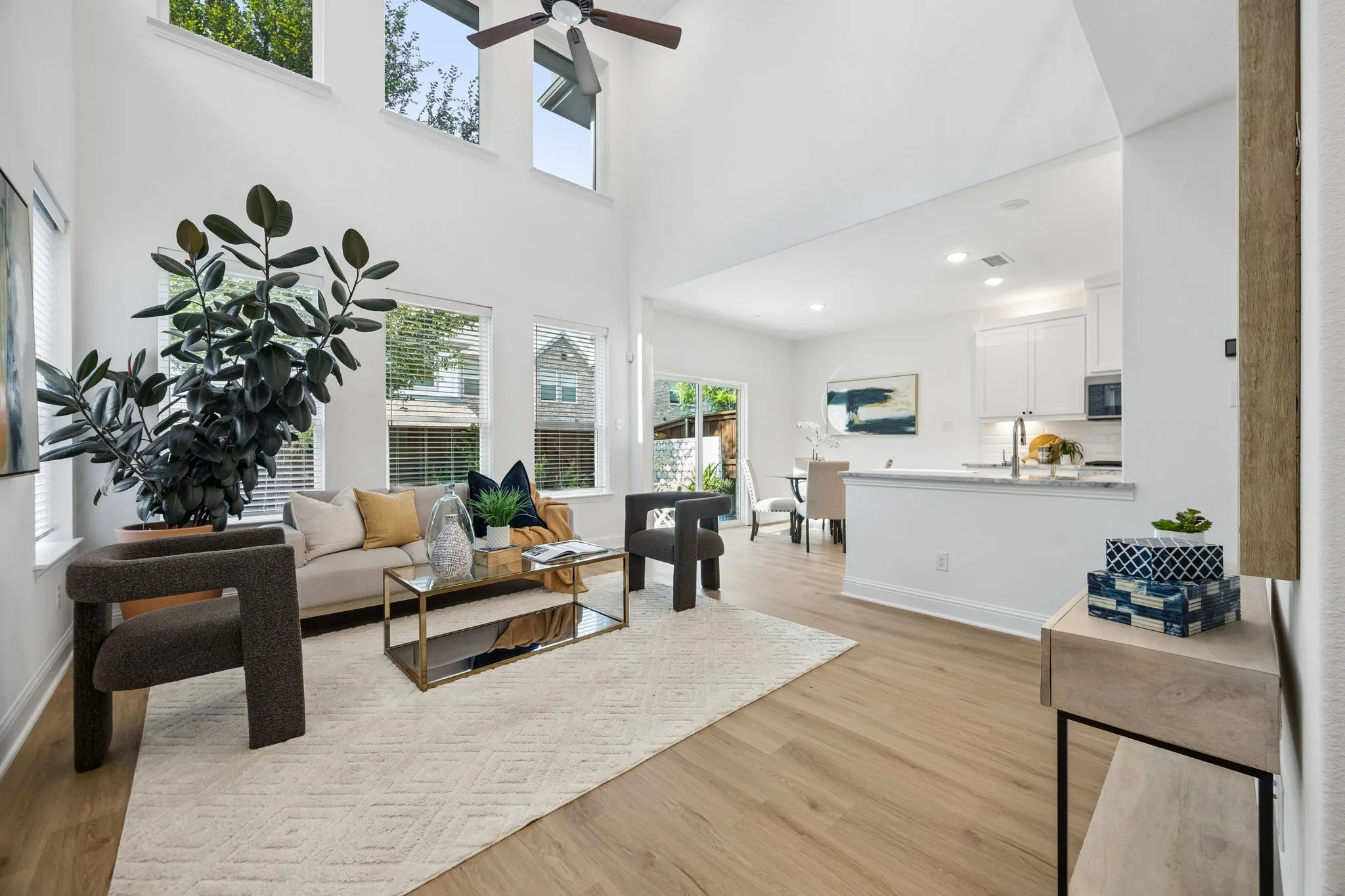 Vaulted ceiling entry