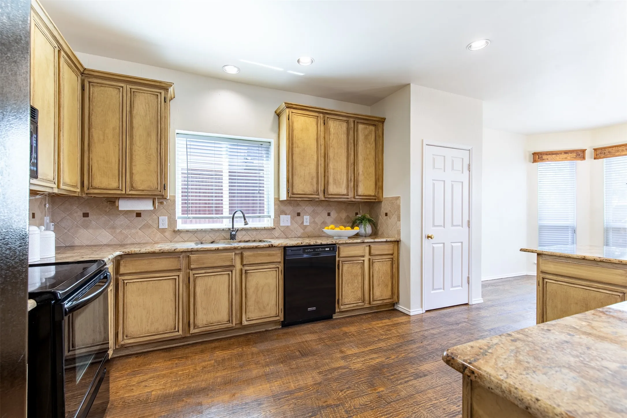 Beautiful kitchen with abundance of cabinetry.