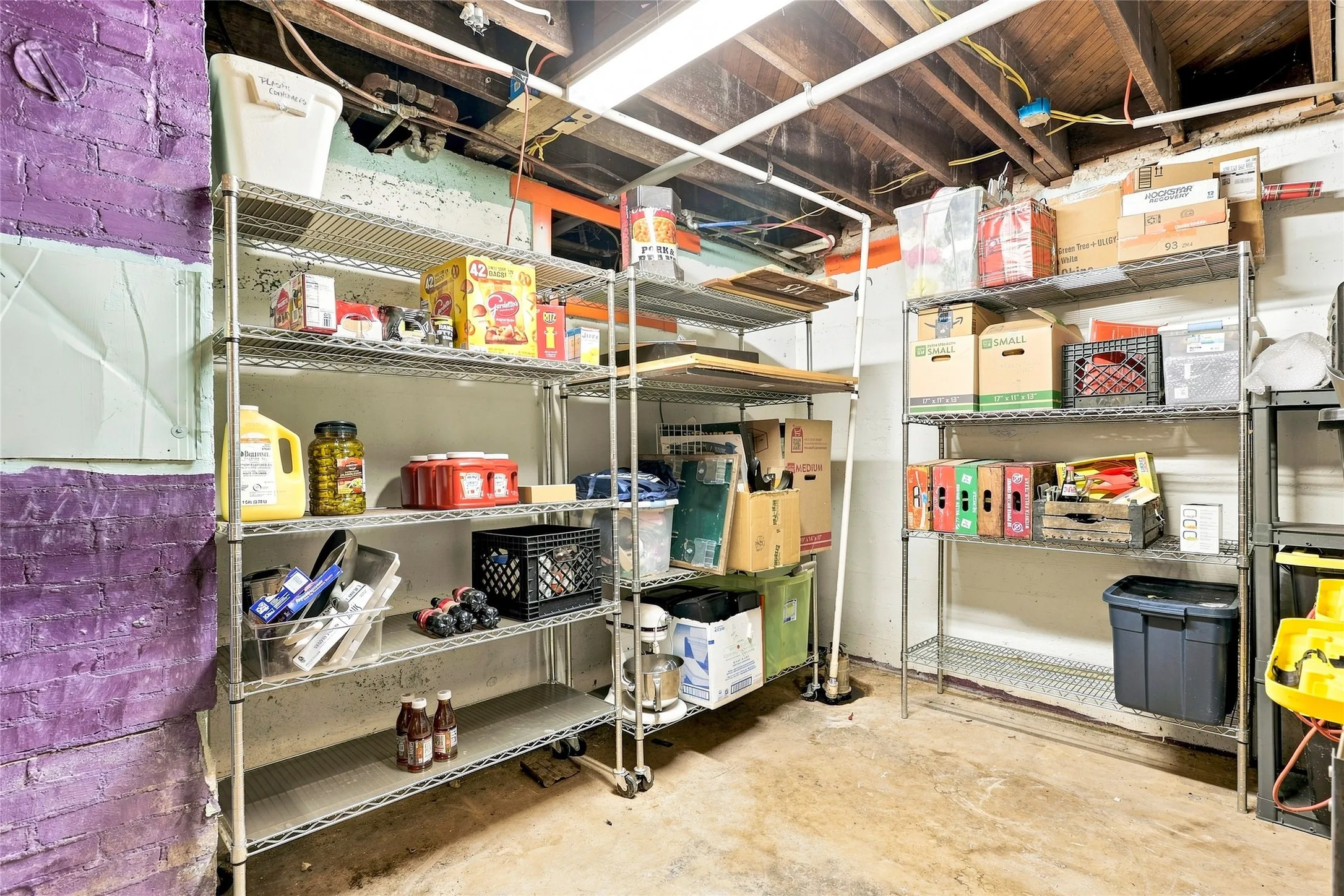 Basement for additional storage