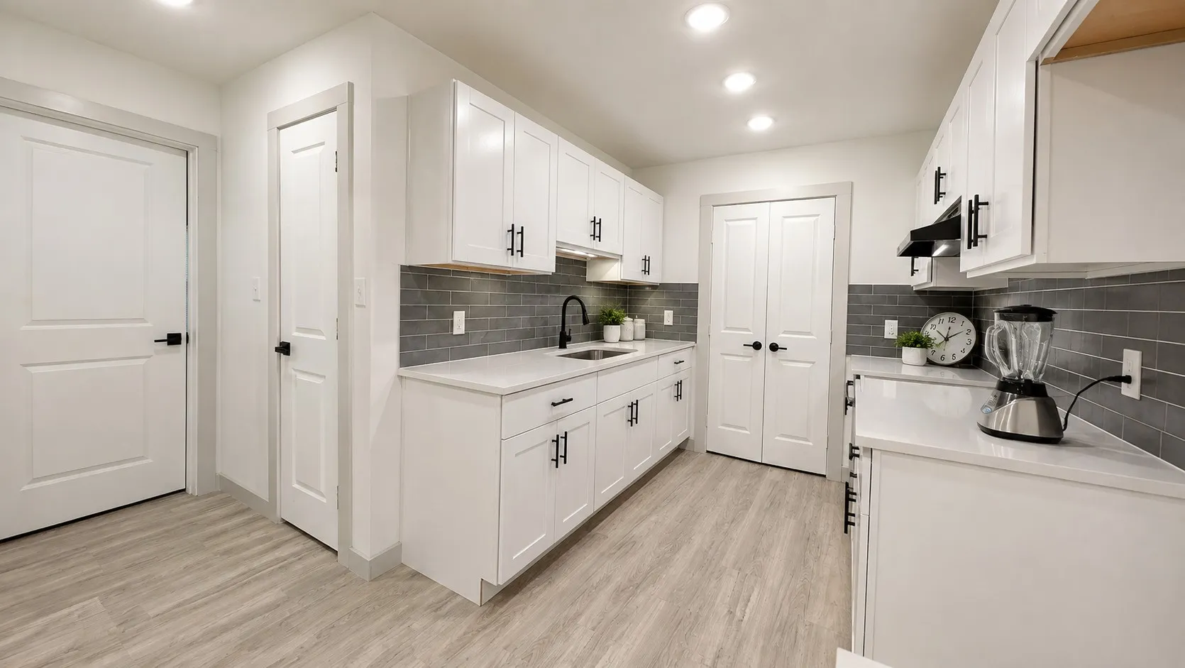 Kitchen and utility room