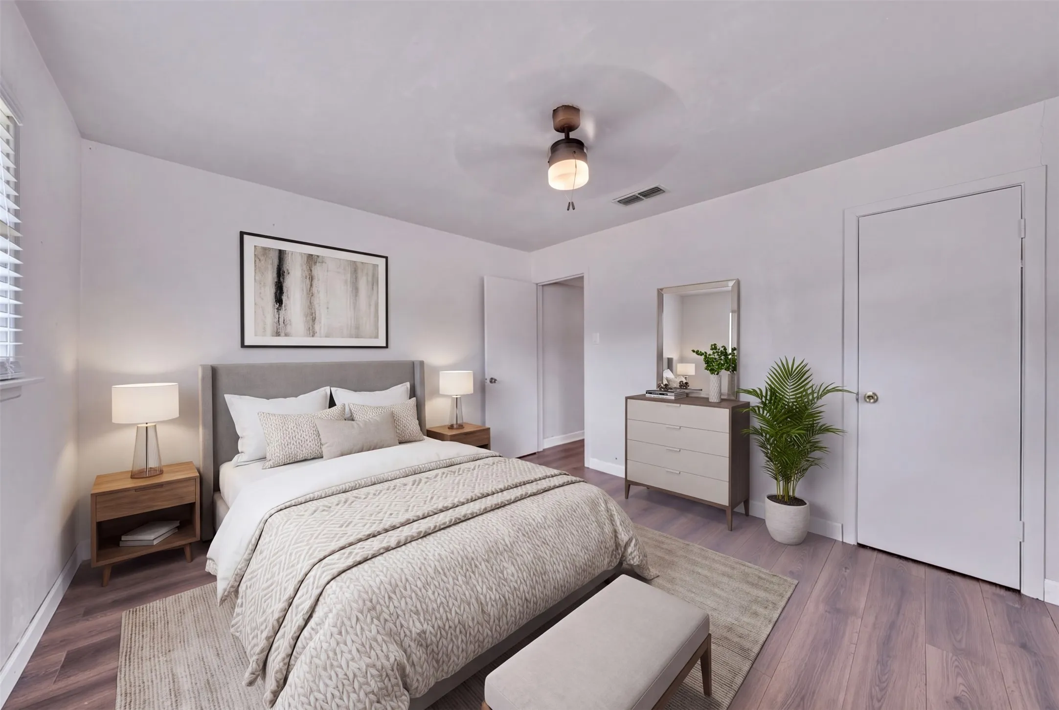 3rd bedroom. Freshly painted! Virtually staged.