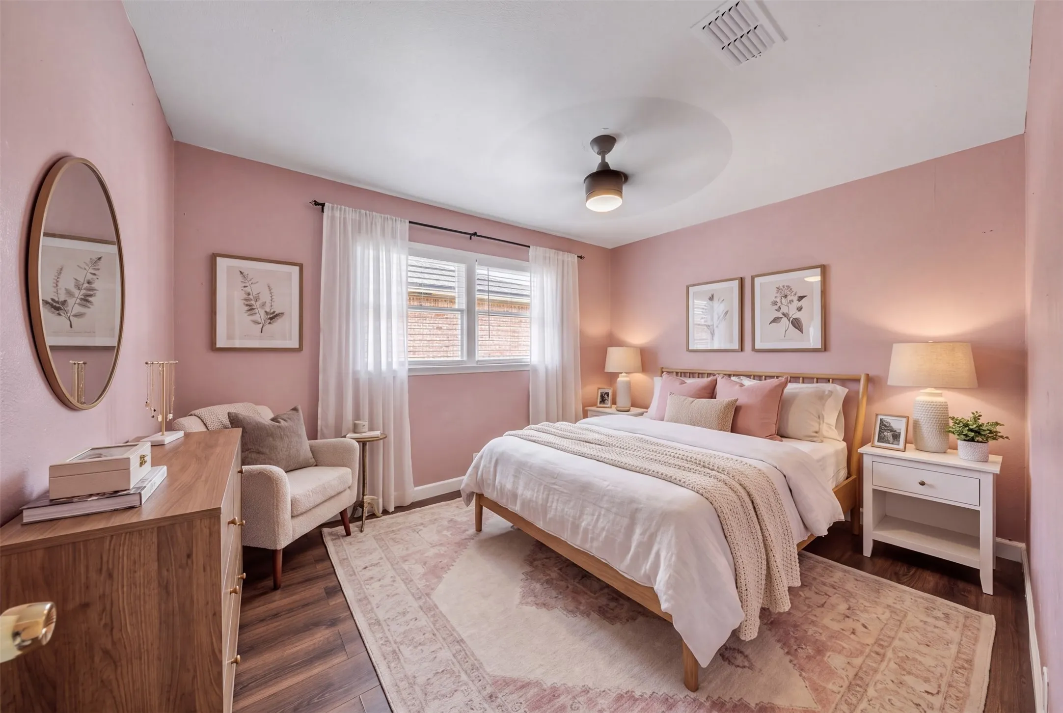 2nd bedroom virtually staged.