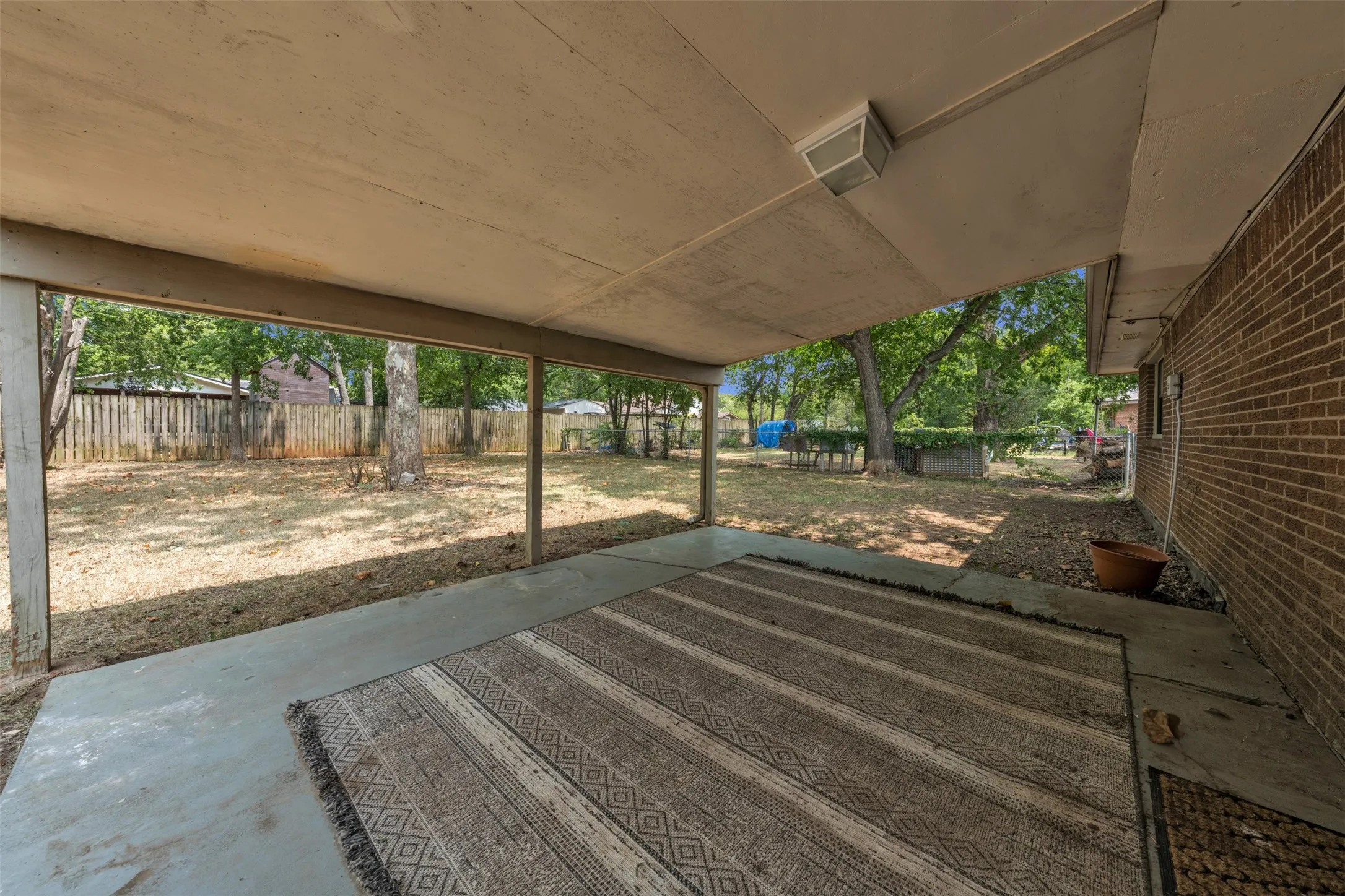 Large covered patio for entertaining!