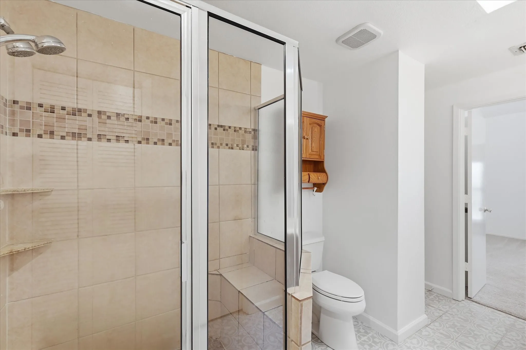 Oversized shower in primary bath