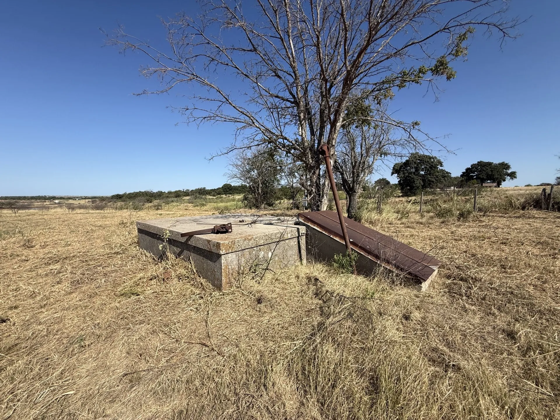 Storm cellar.