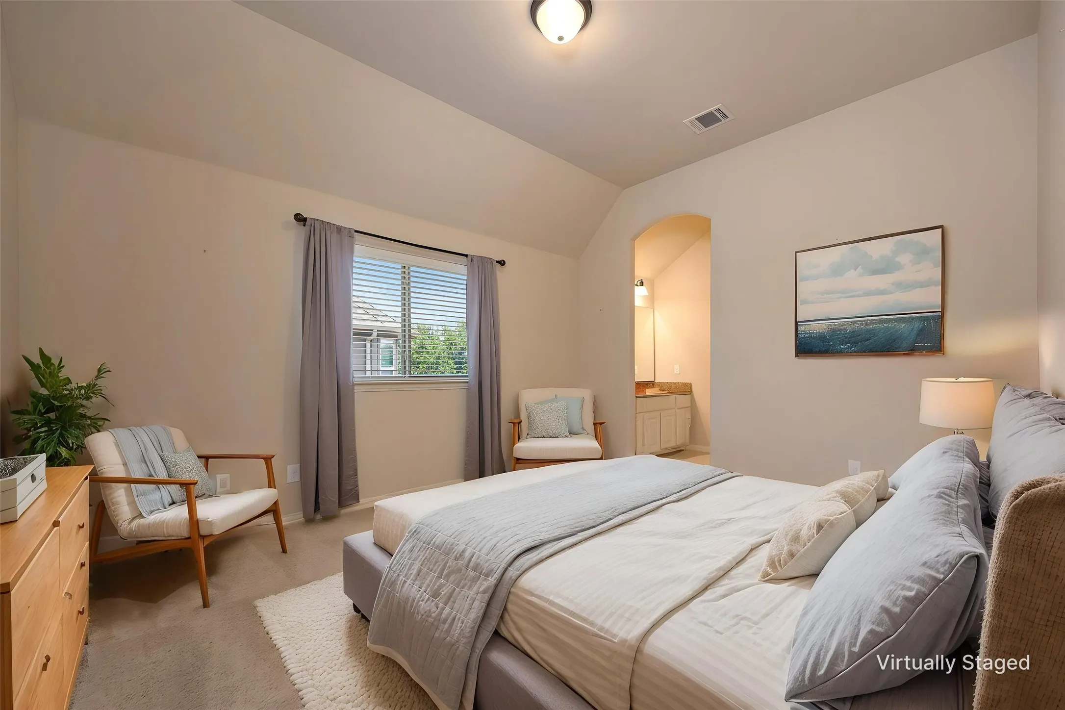 Virtual Staged Bedroom 3 on 2nd floor connecting to Jack n Jill Bath