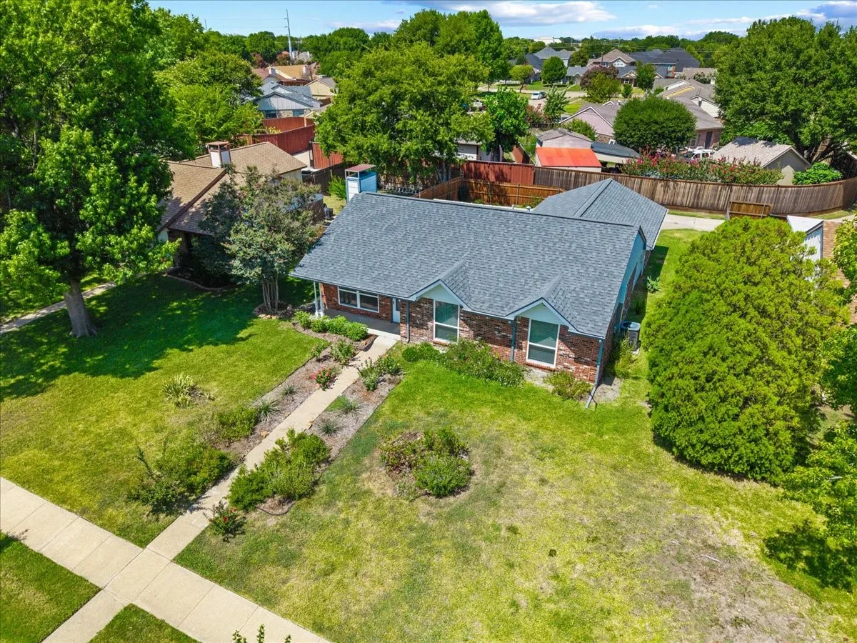 Aerial view of this beautiful home.