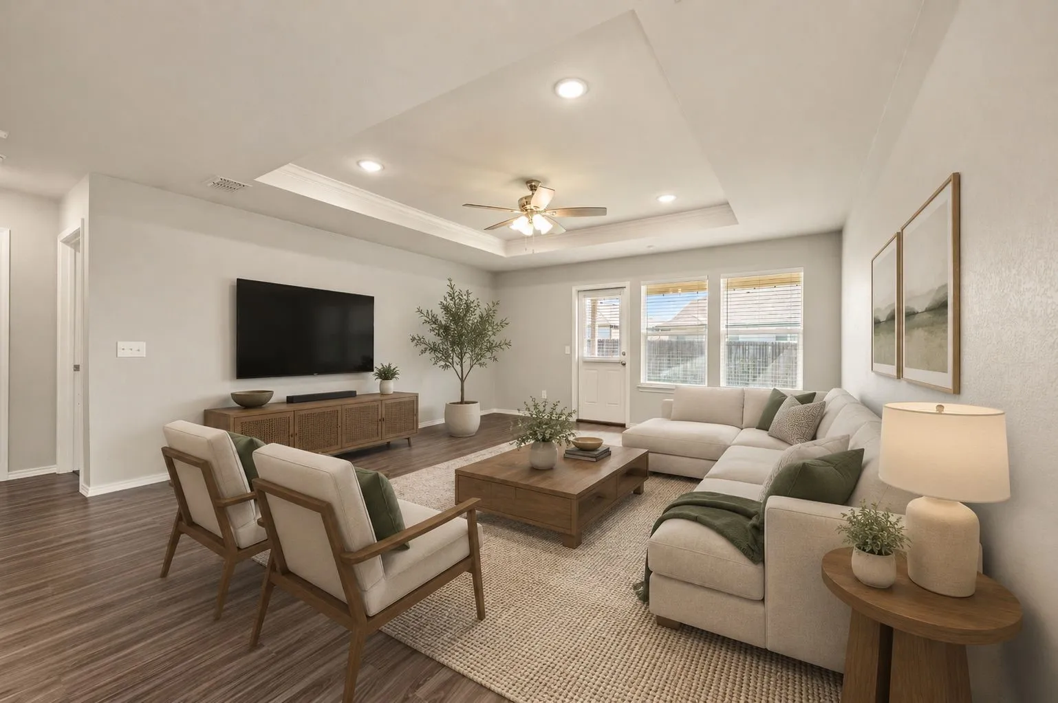 This room is virtually staged