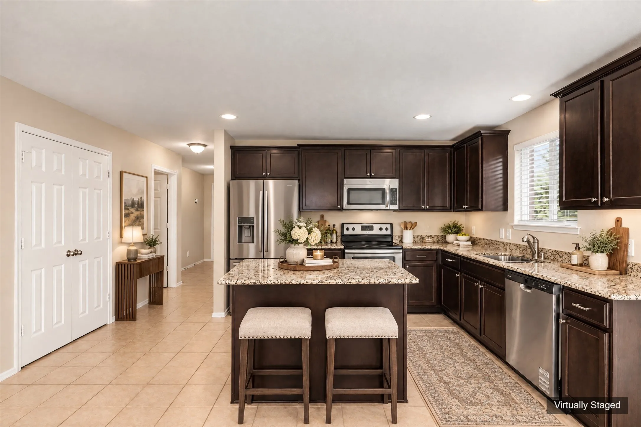 Virtually Staged kitchen