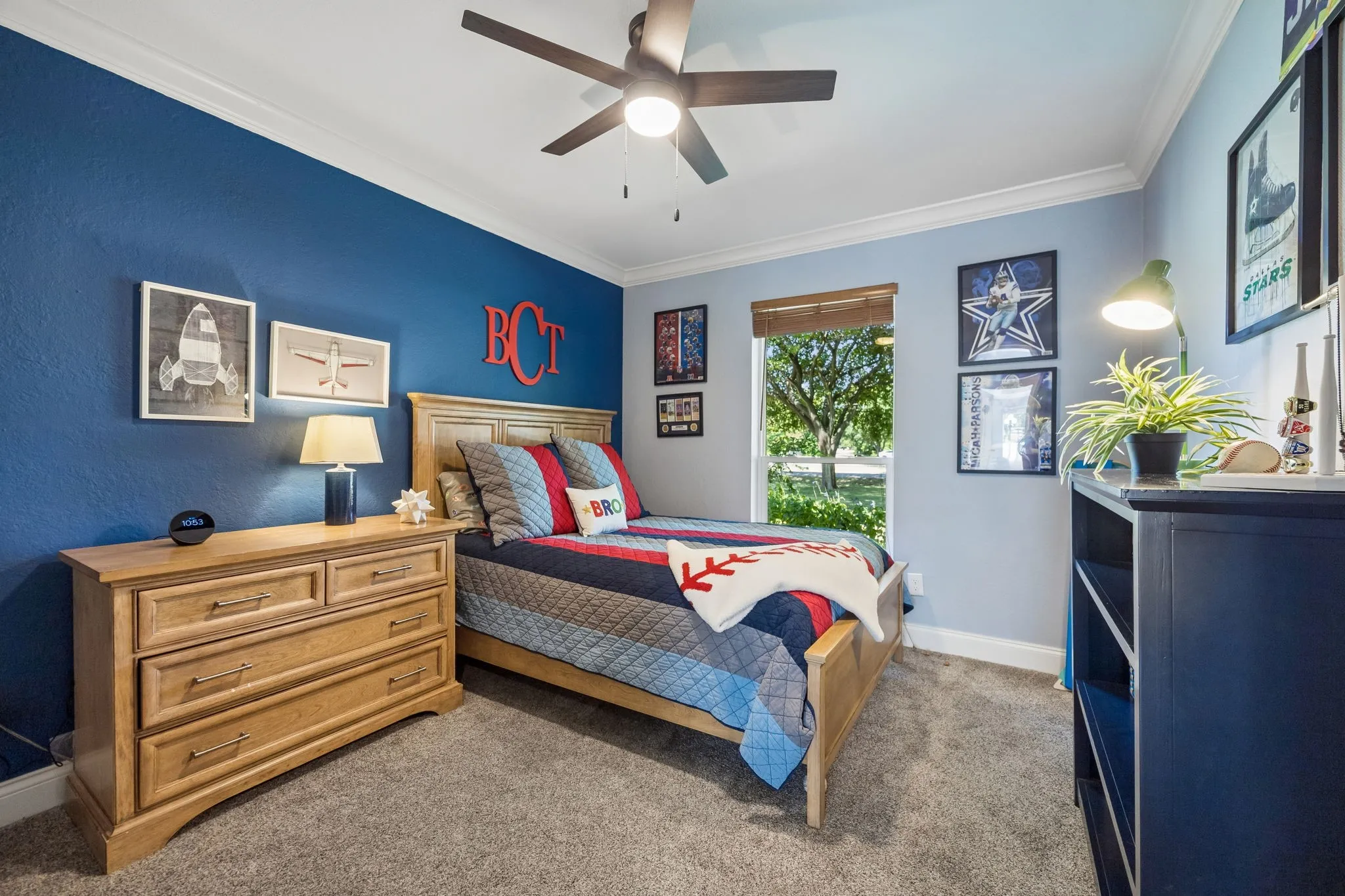 Secondary bedroom. #2 of 3 bedrooms located downstairs