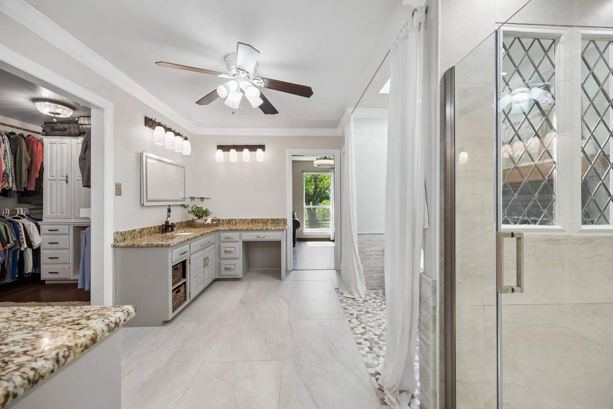 Large primary bathroom