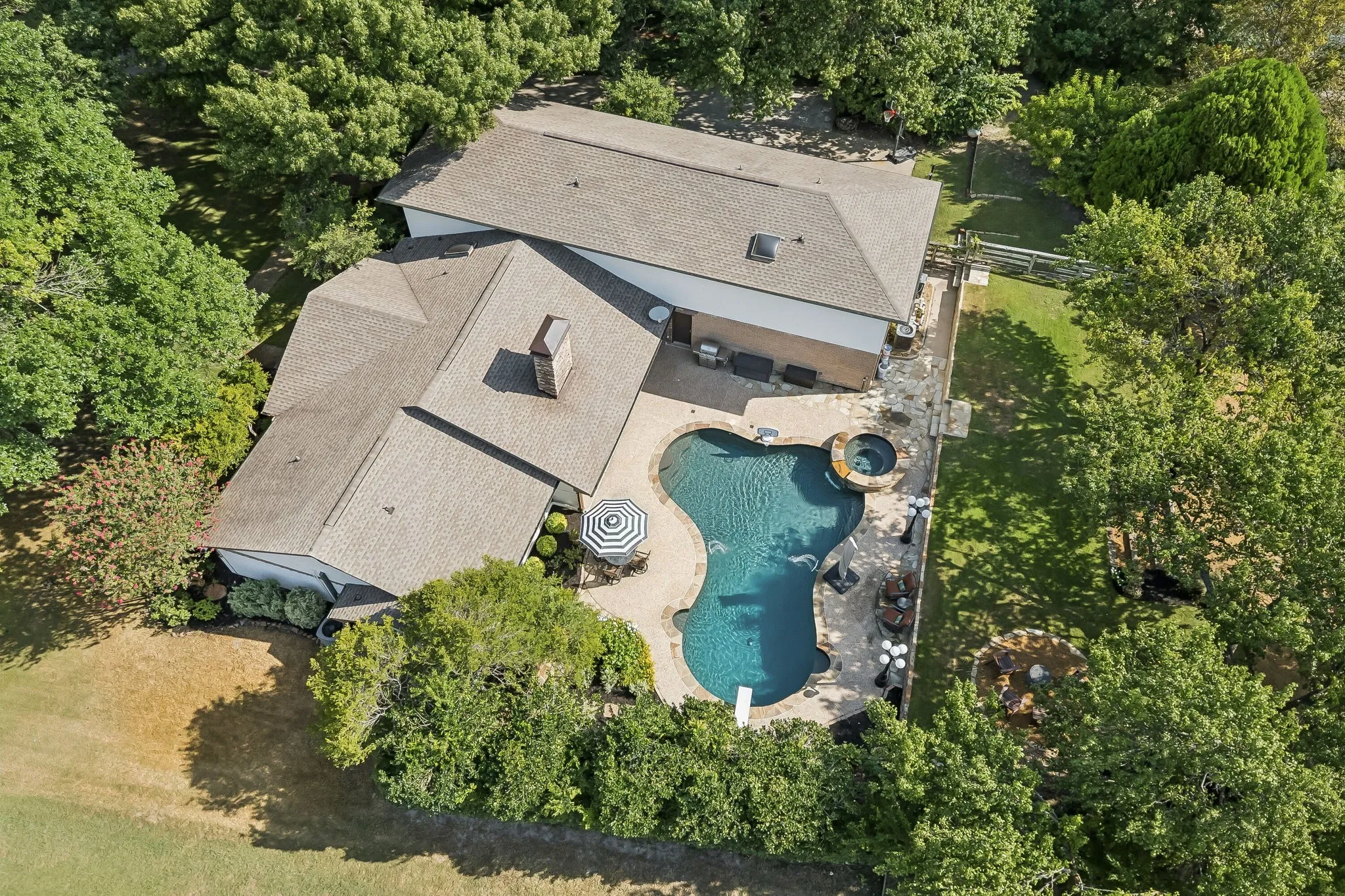 Aerial of Texas sized pool