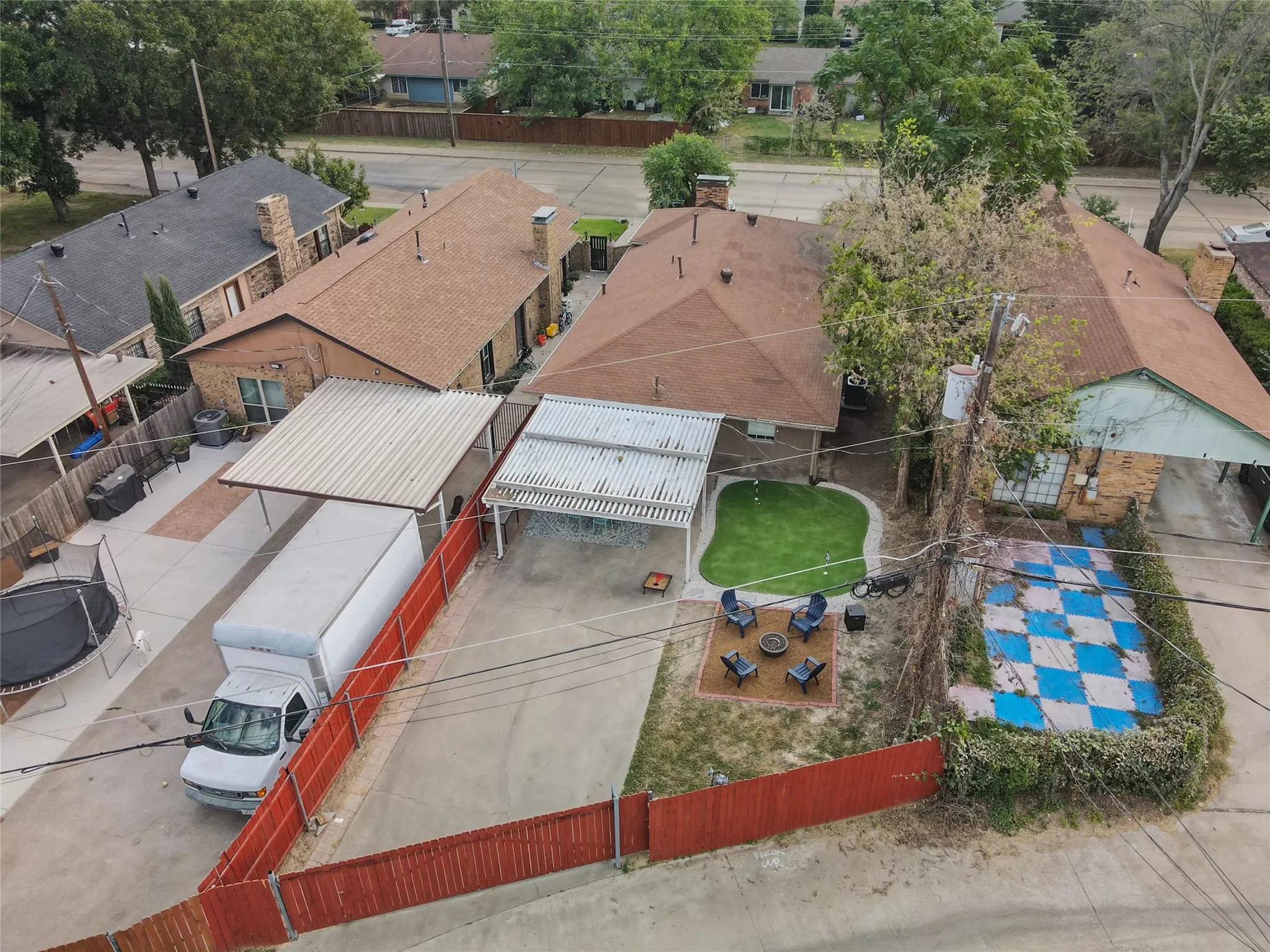View of yard with gate