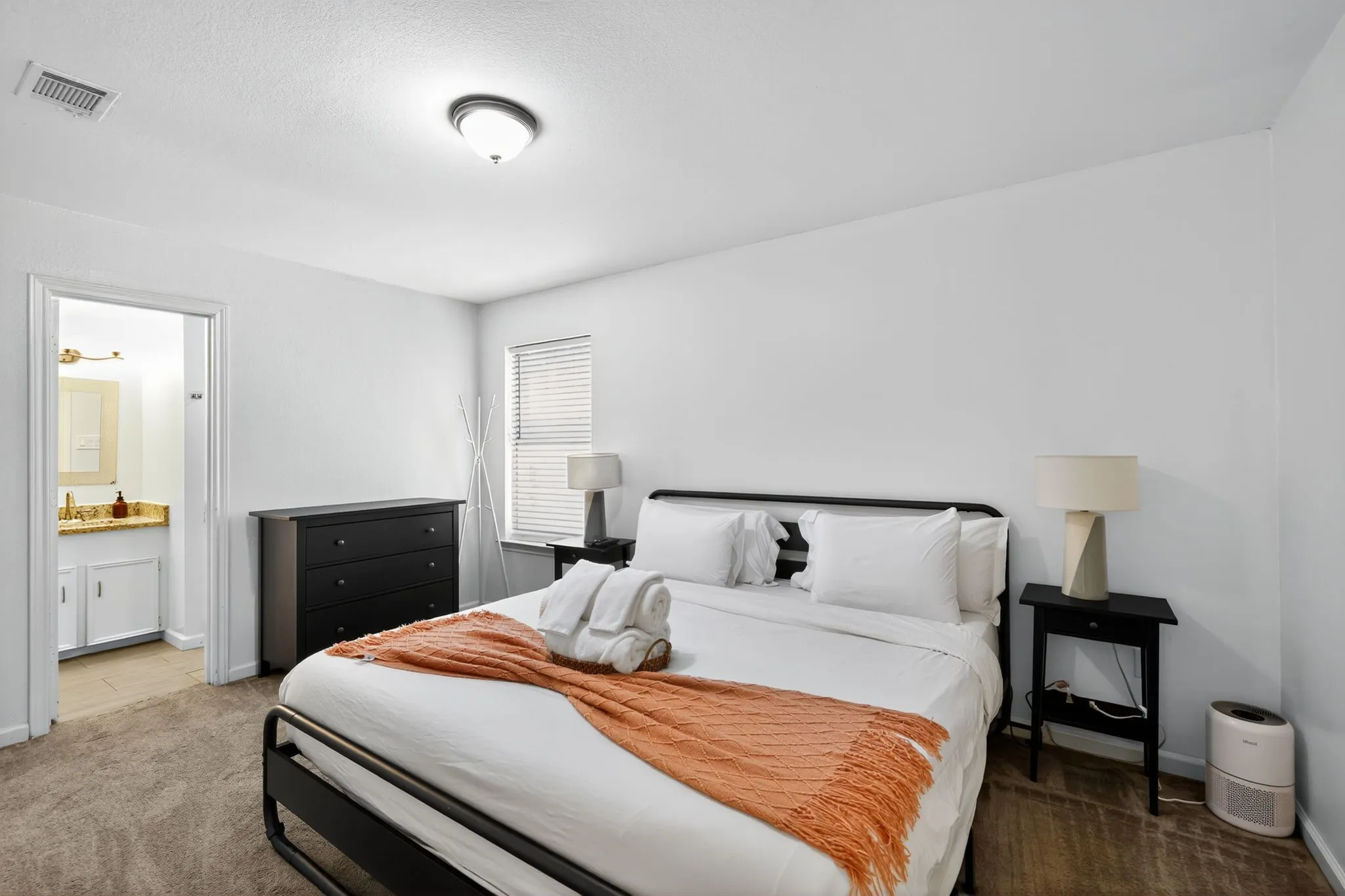 Large primary bedroom with ensuite bath