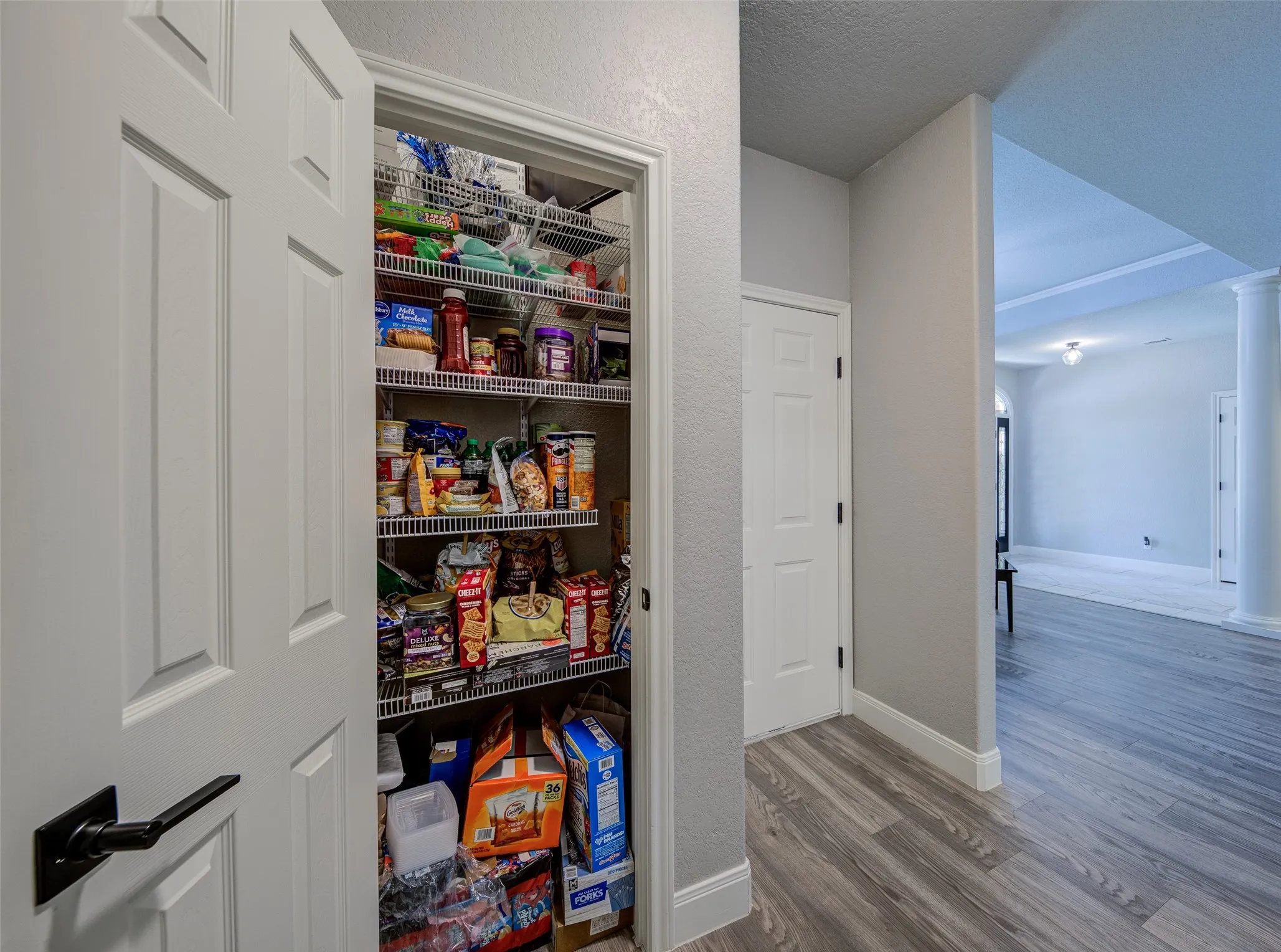 2nd Pantry with wire shelving