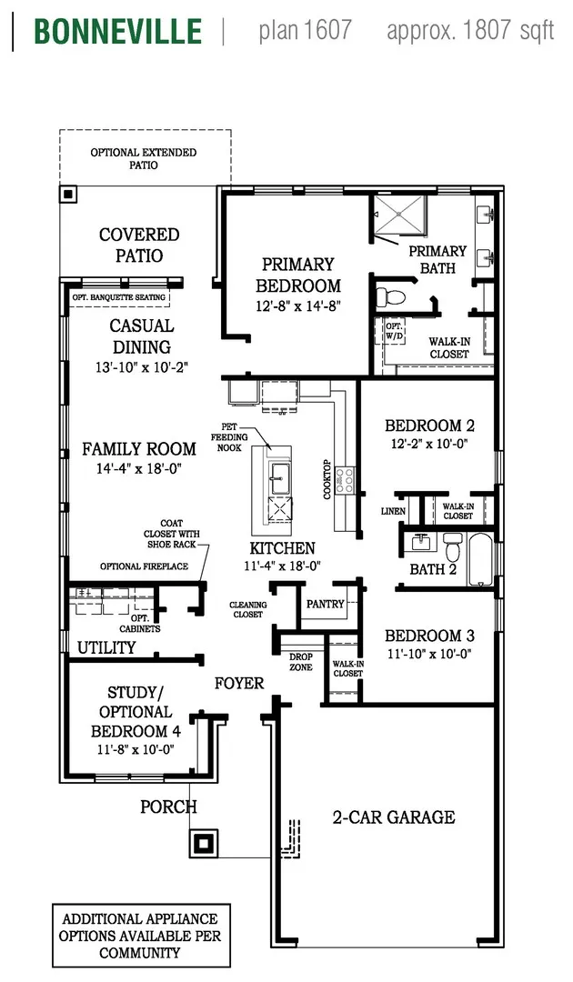 Bonneville Floorplan