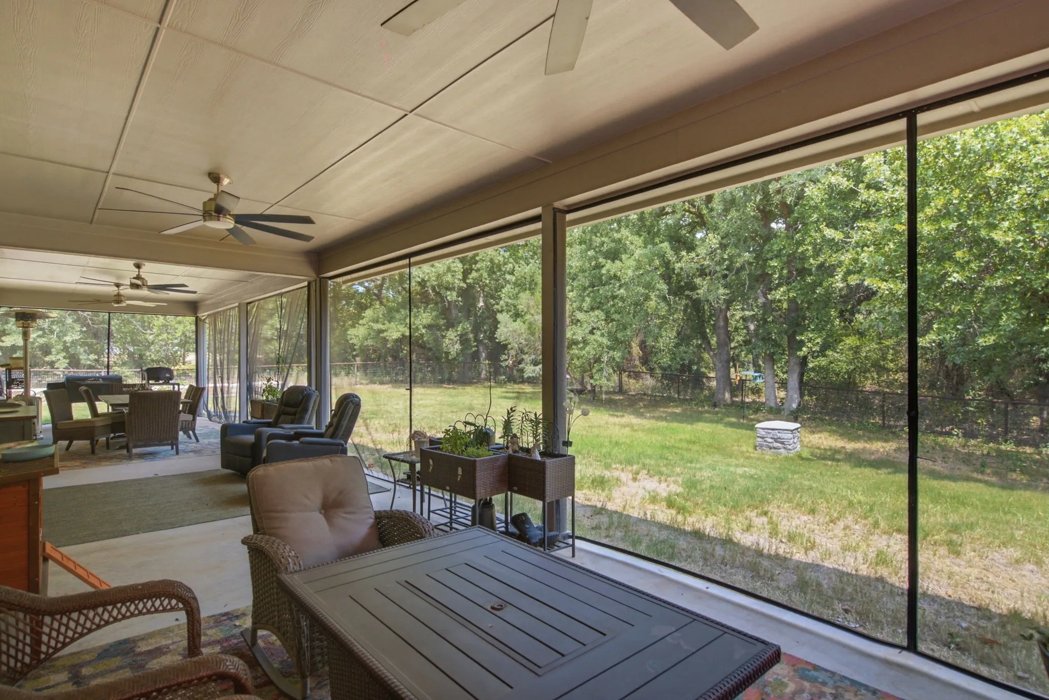 Screened in back porch