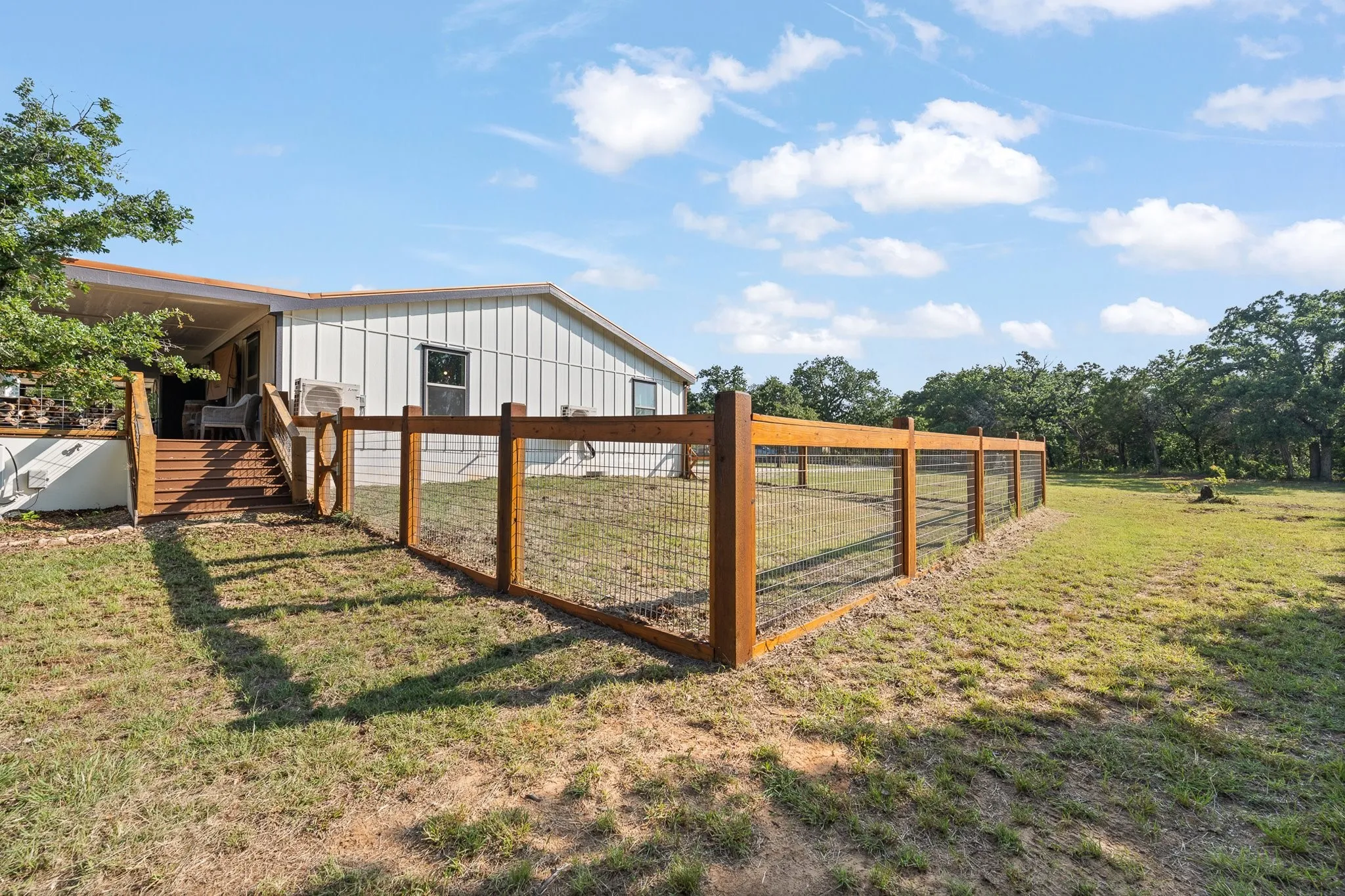 Attached fenced area