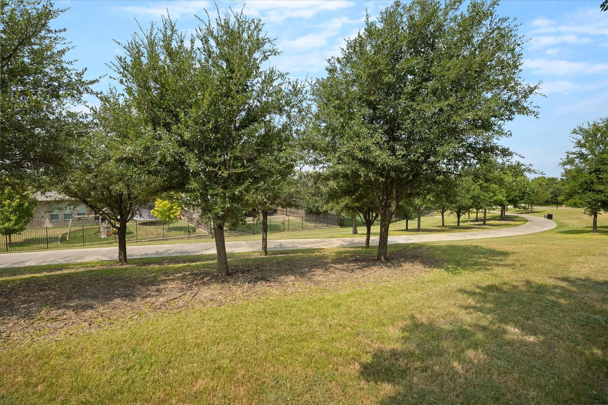 Treed green space