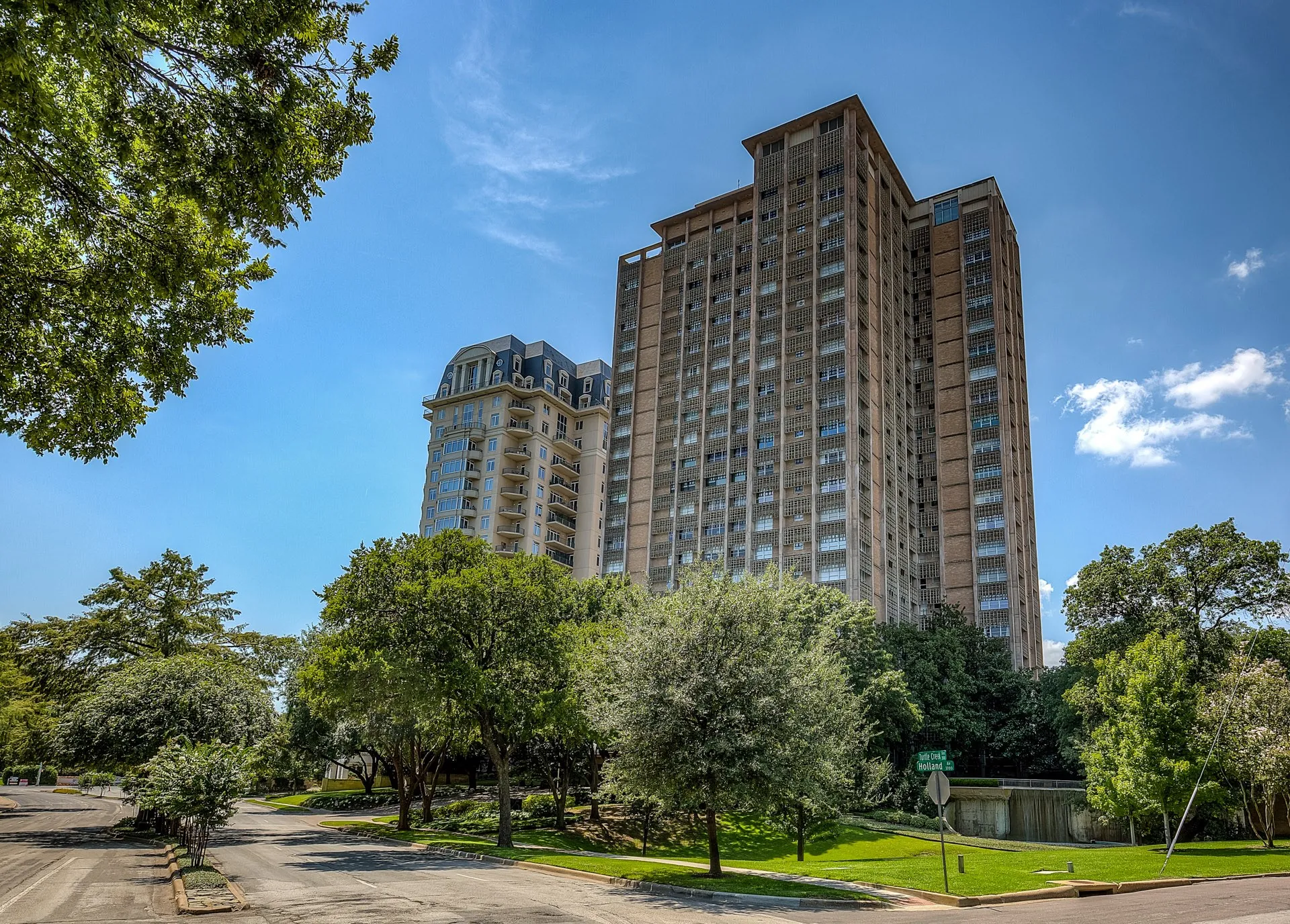 The iconic 3525 Turtle Creek, designed by renown architect Howard Meyer, is on the National Registry of Historic Places.