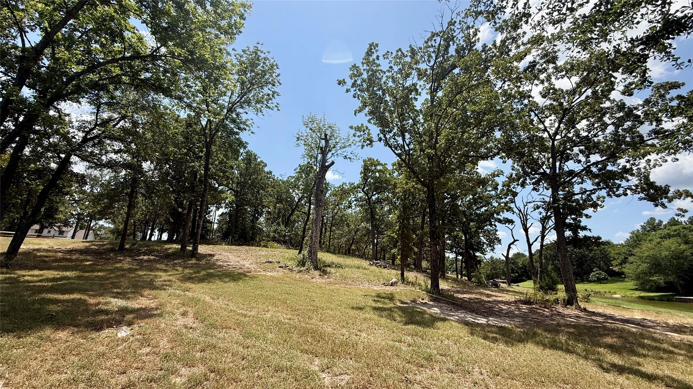 Open and wooded areas provide flexibility when planning a future waterfront home on Cambridge Drive.
