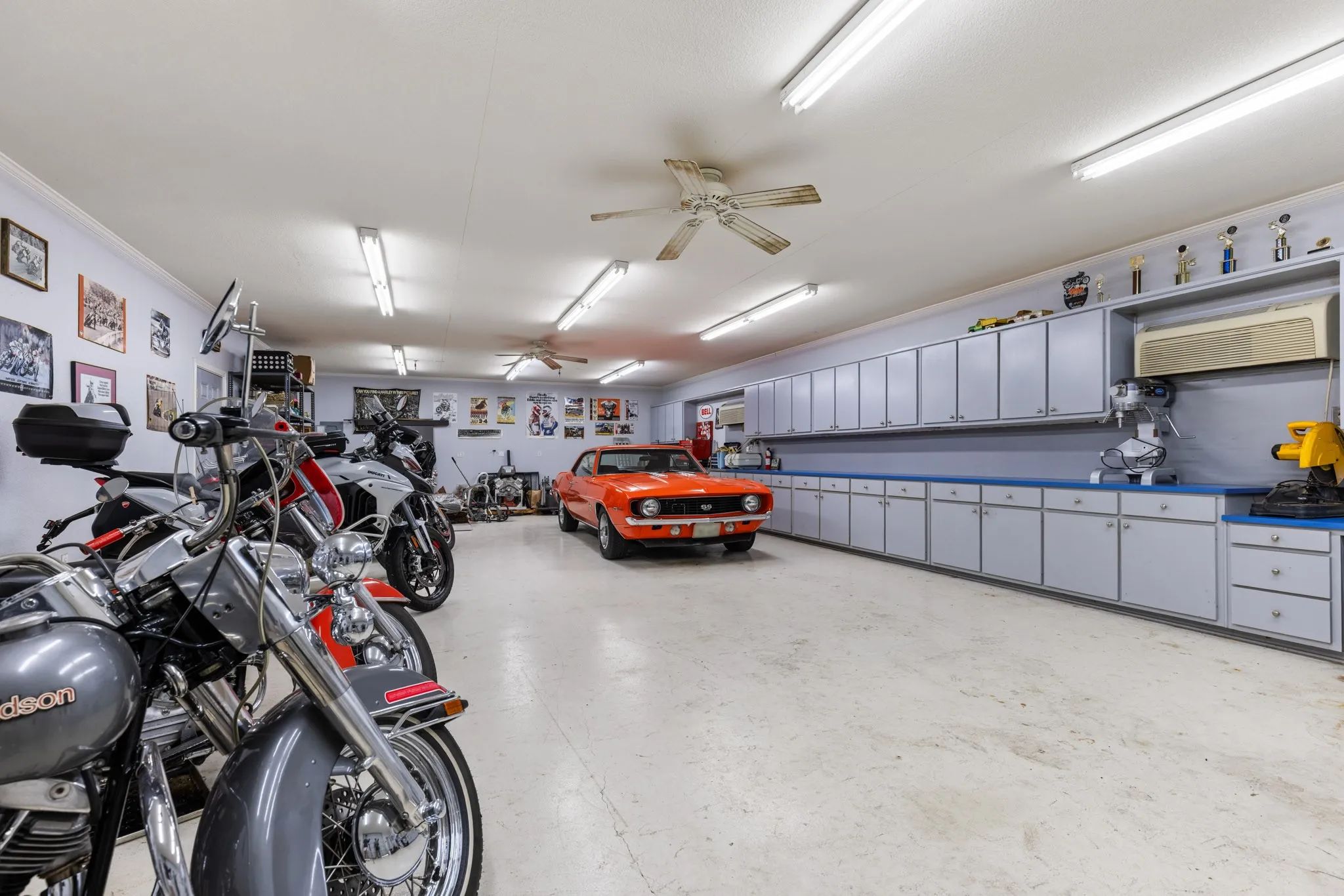 Garage inside shop