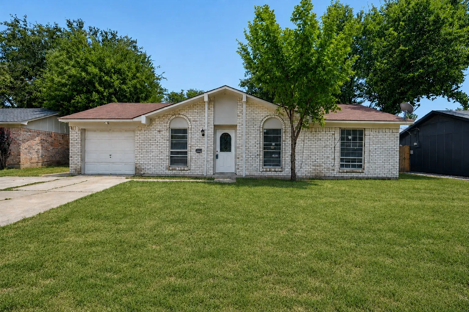 An oversized lot and move-in ready!