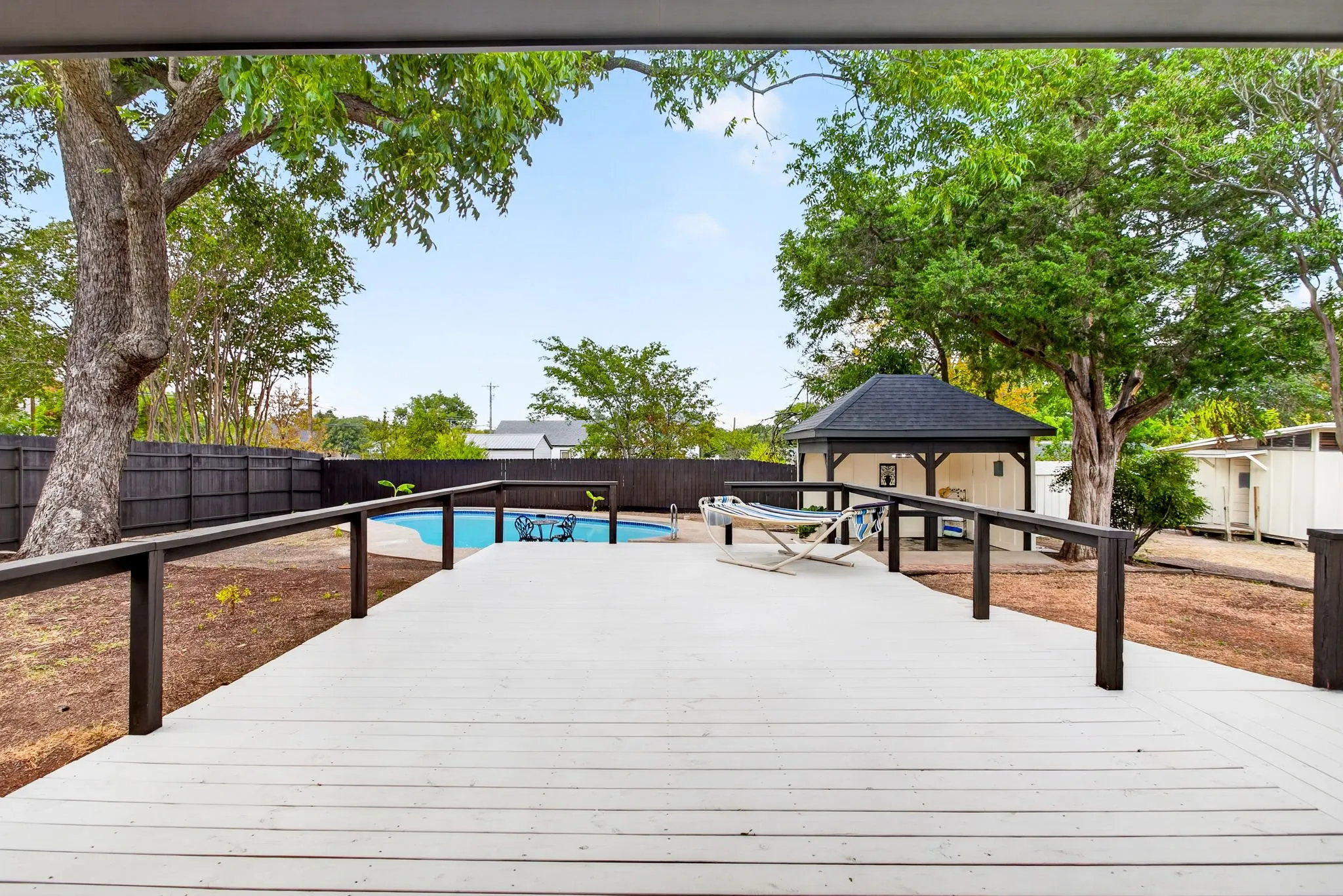 Totally redone deck! So much room to gather friends and family!