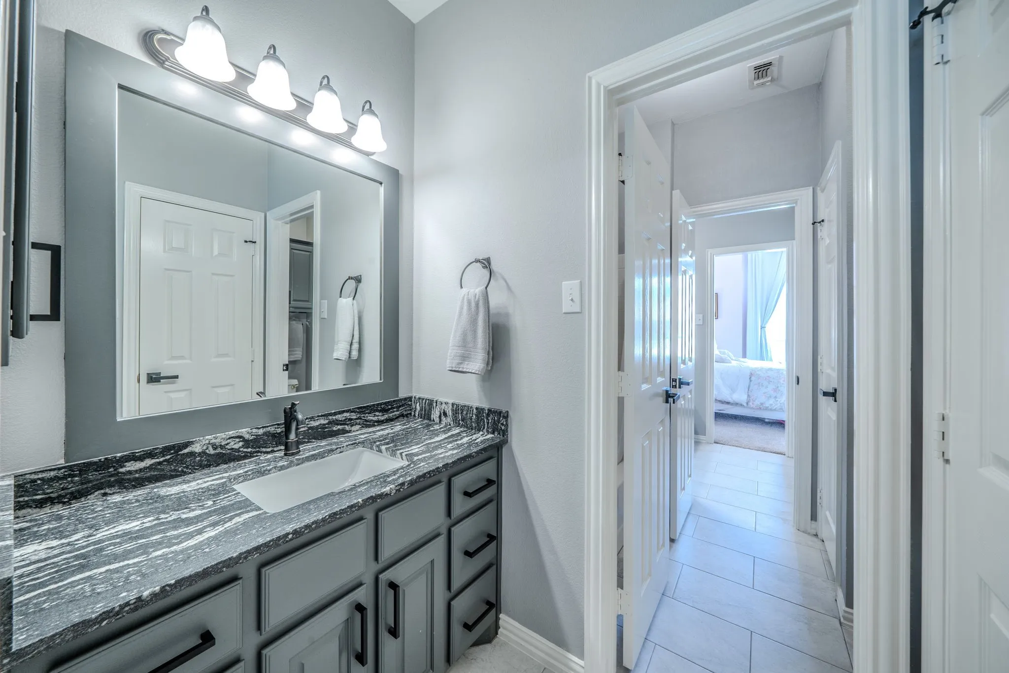 Bedroom 3 with Jack and Jill Bathroom