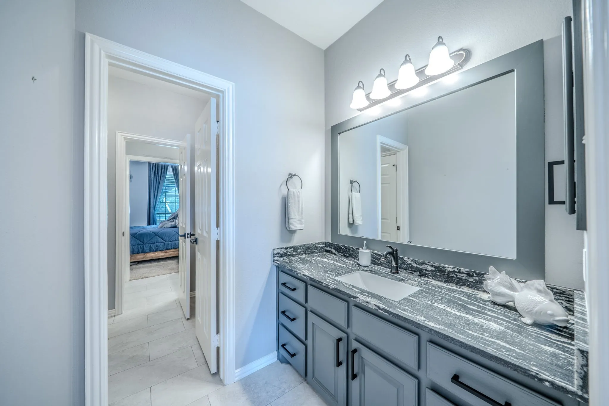 Bedroom 2 with Jack and Jill Bathroom