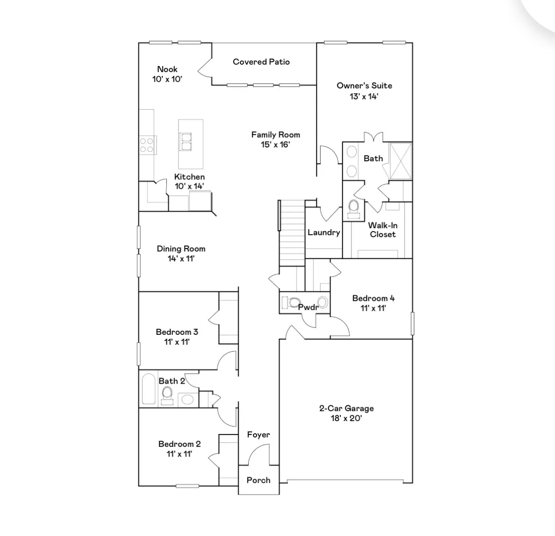 The thoughtfully designed first-floor layout offers an open-concept floor plan that seamlessly blends comfort and functionality.