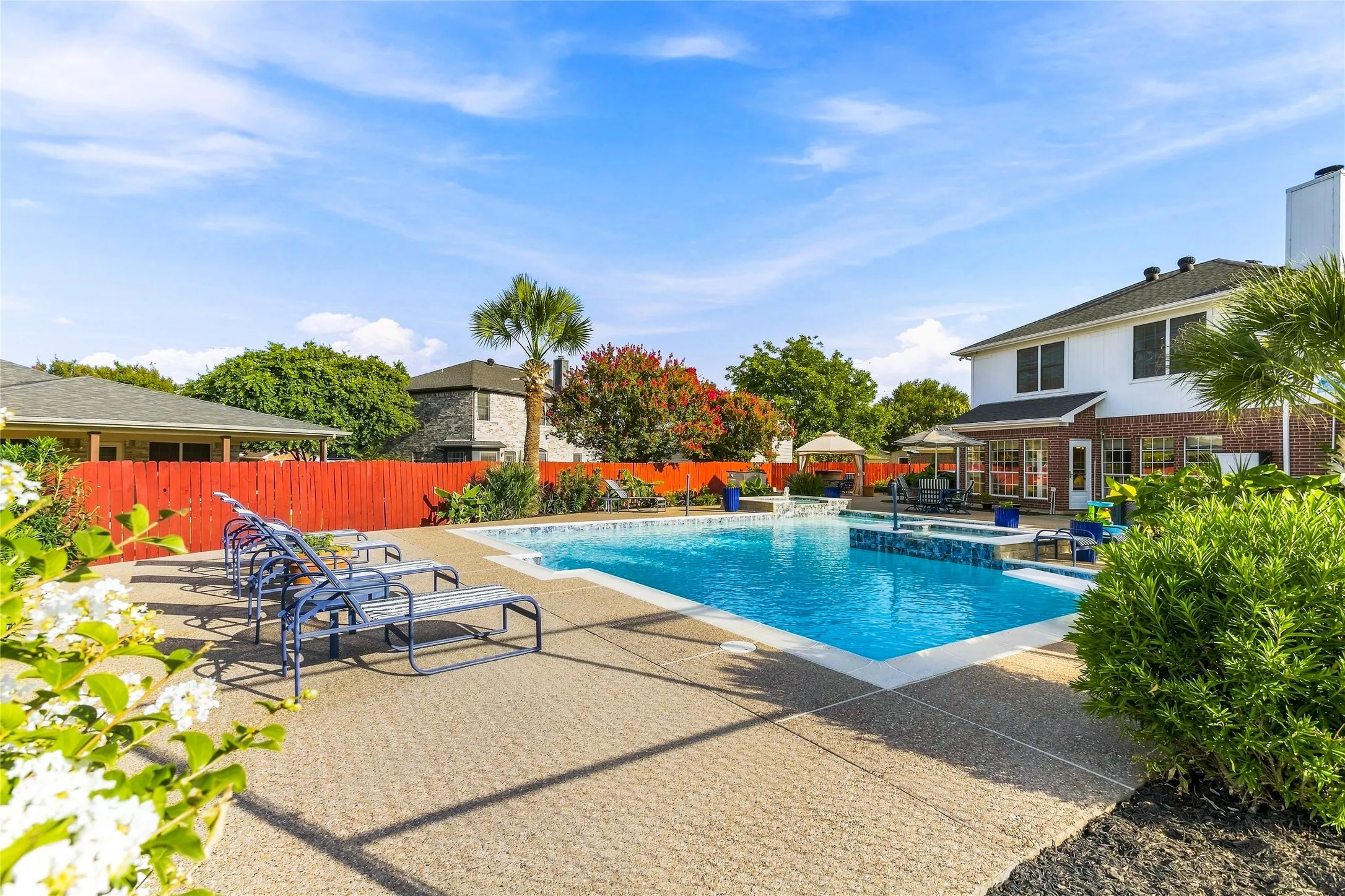 SO MUCH POOL! Room to relax and play, too.