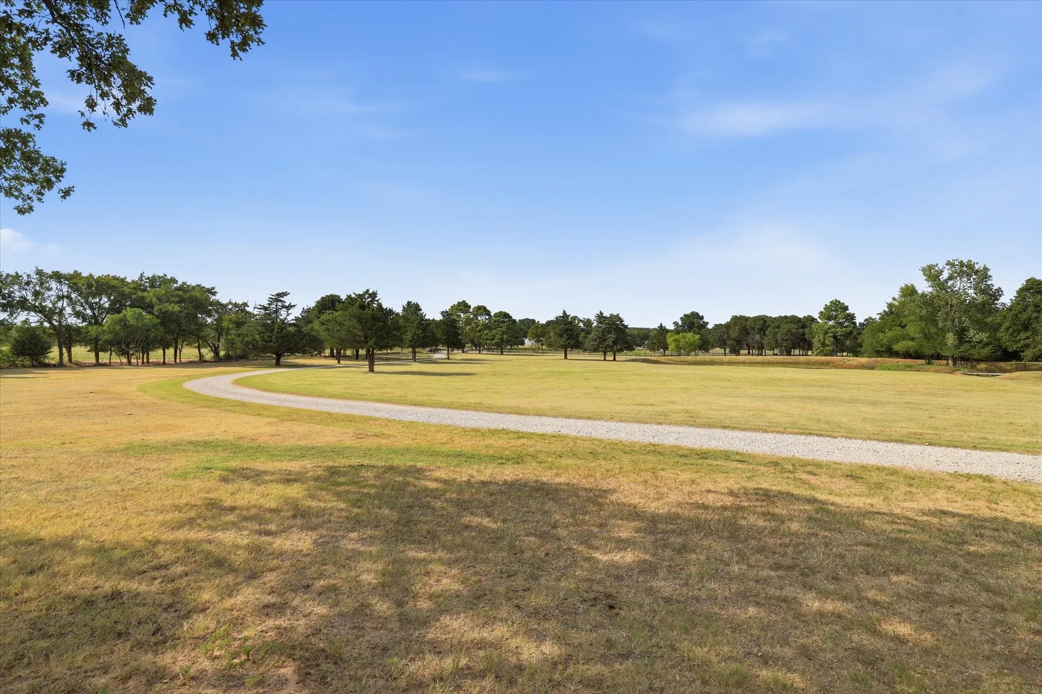 Looking to the front pasture and pond