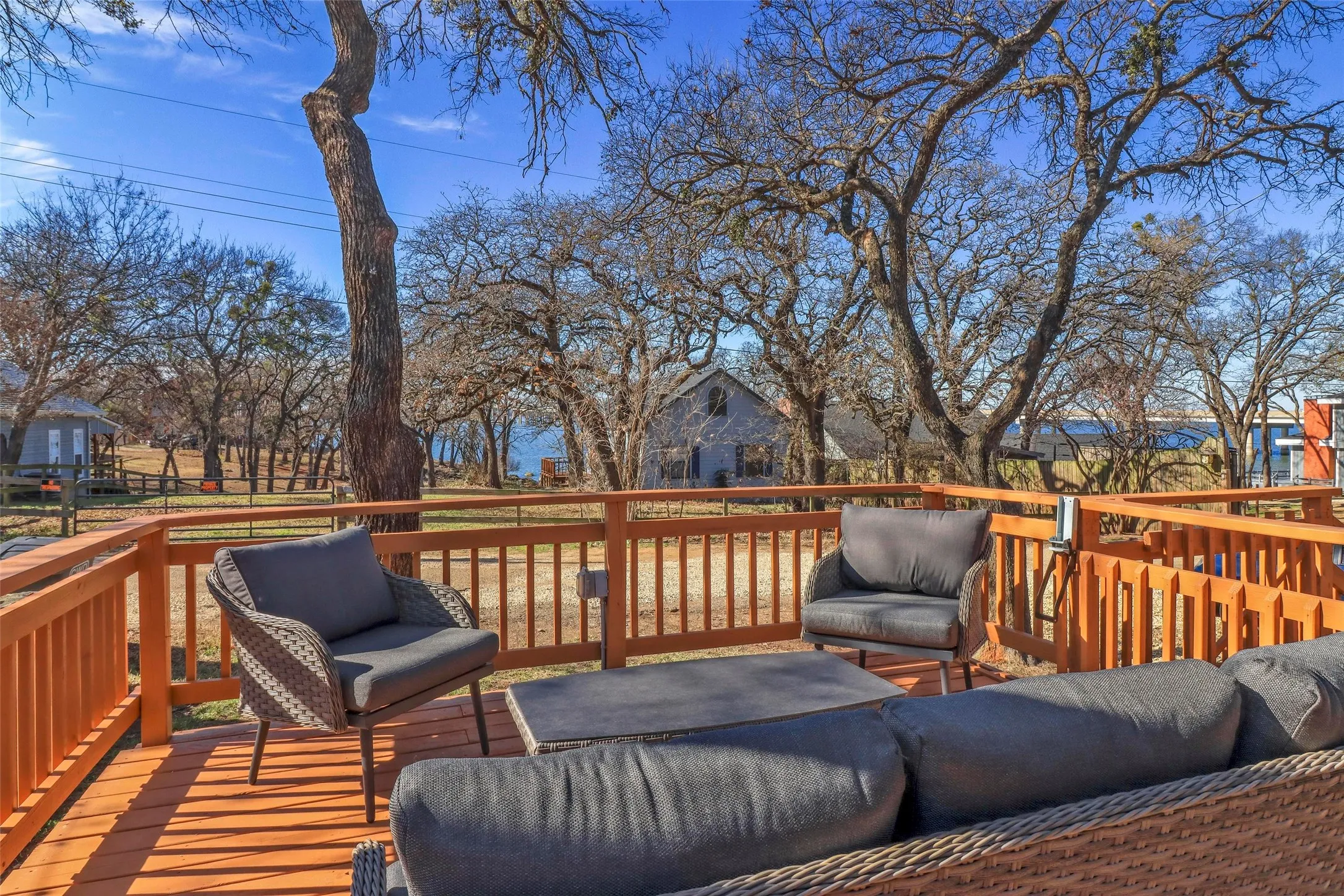 Lake views from front deck