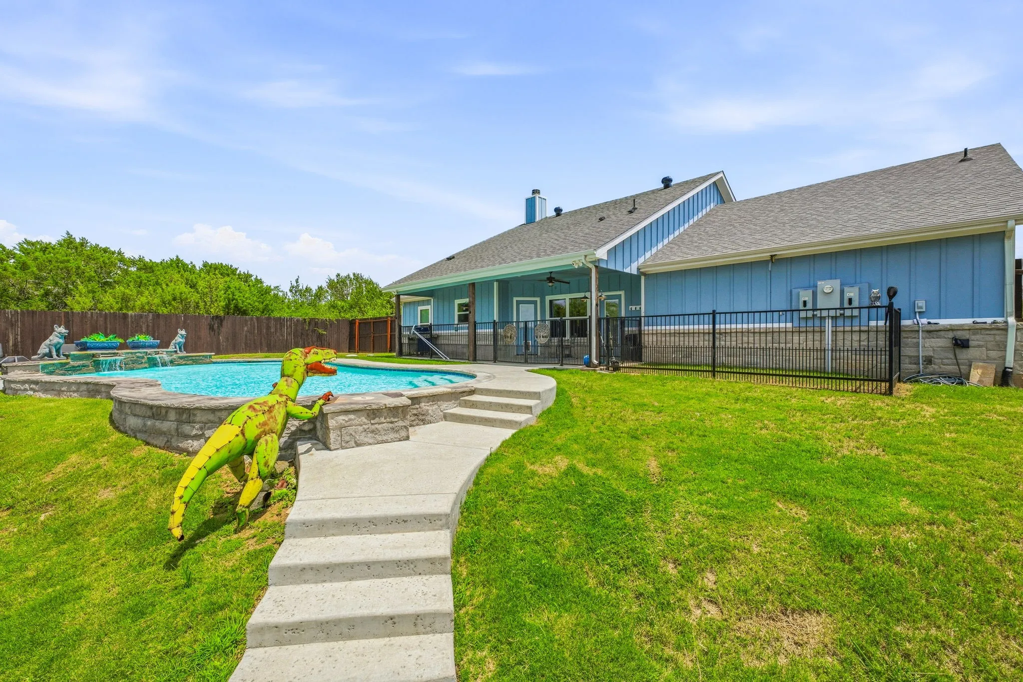 Back of the home.