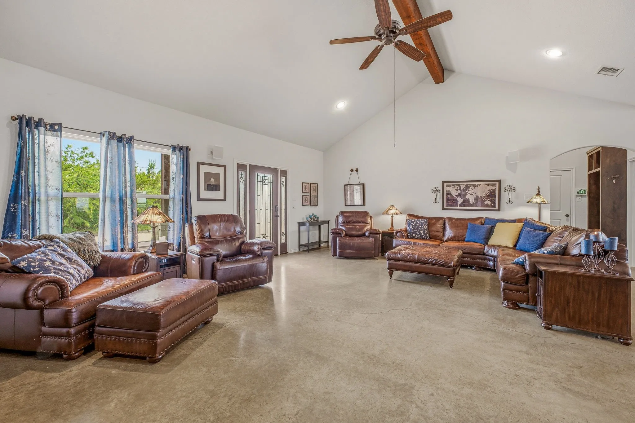 Large family room.