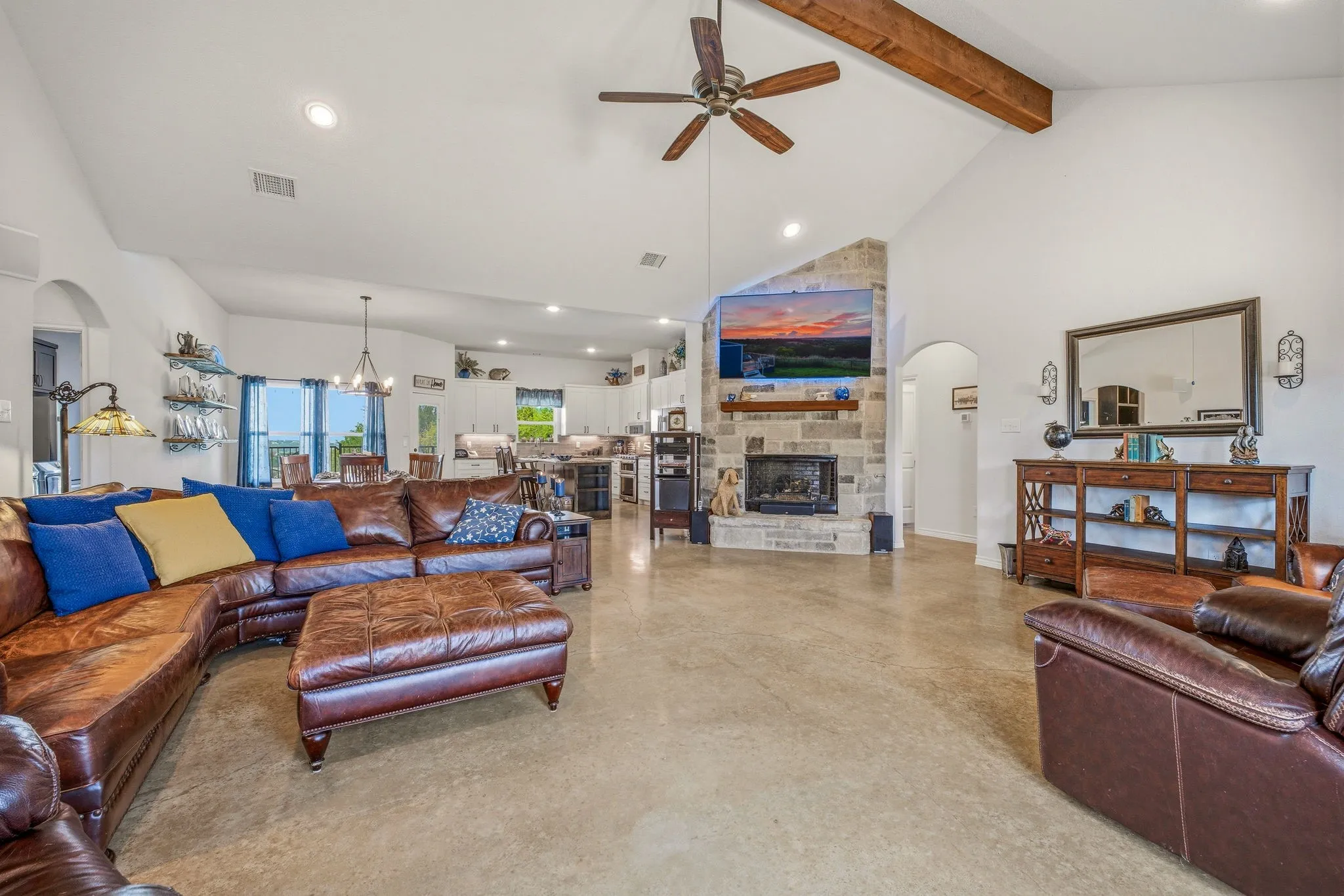 Large family room.