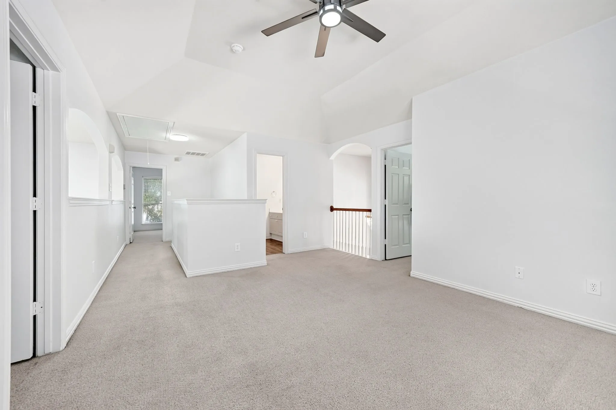 Another view showing three bedrooms and full bathroom upstairs