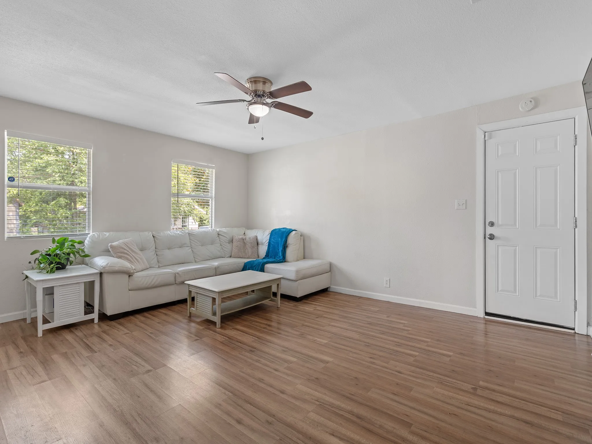 Conveniently positioned to the attached one car garage - flex space, whether parking, playing or working.