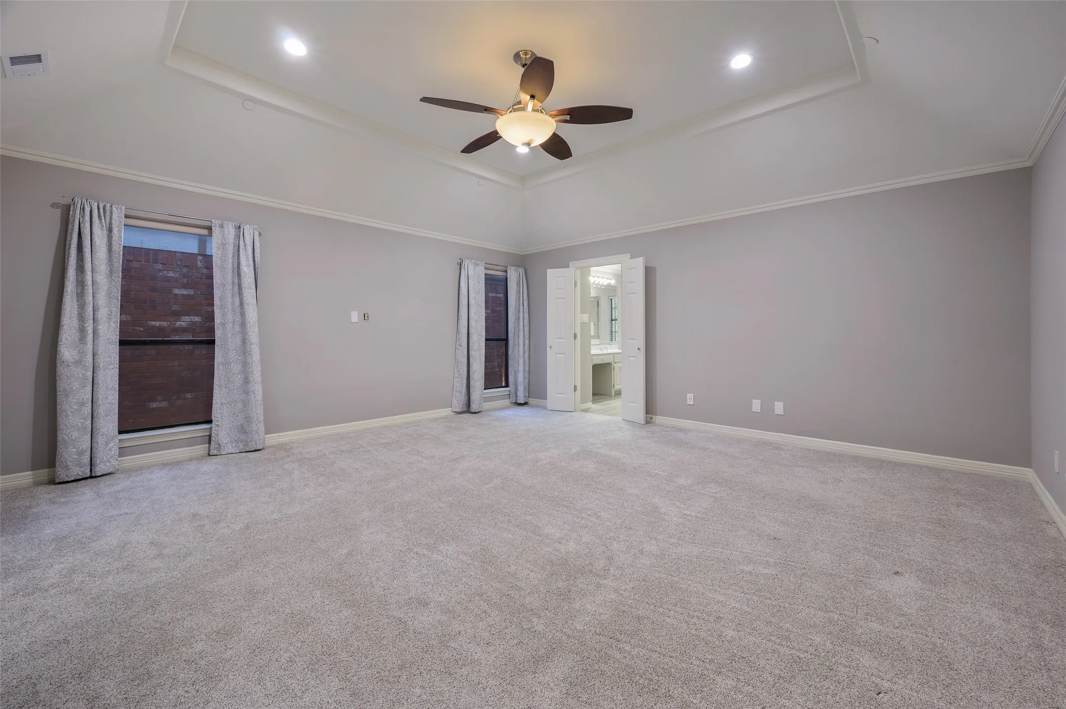 Oversized primary bedroom