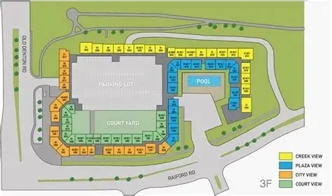 Site Plan. Illustrating the layout of the property, including units, common areas, and surrounding roads