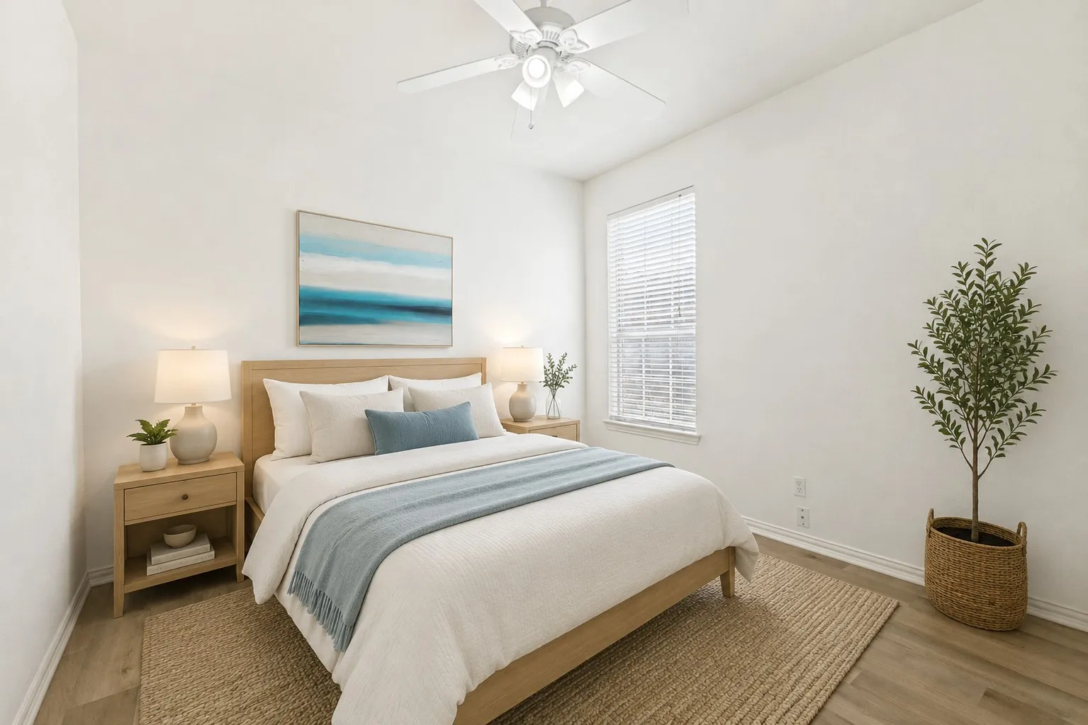 Virtually staged -  Downstairs Guest Bedroom.