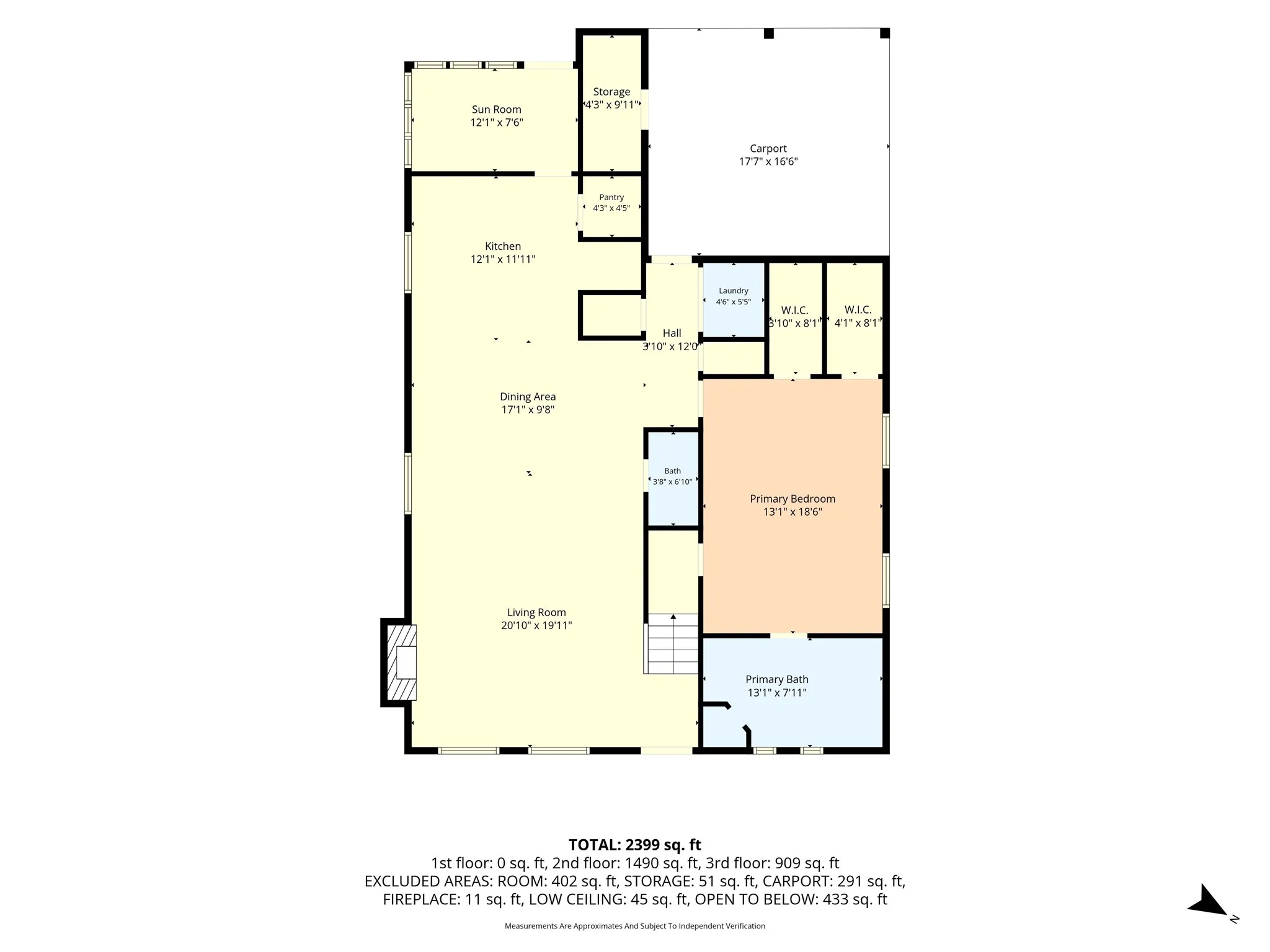 Main floor w/ carport
